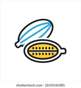 Vector multi color icon for green cardamom