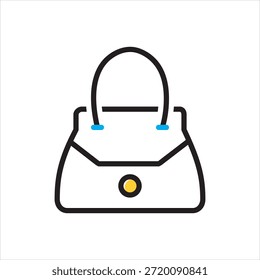 Vector icono multicolor para el bolso