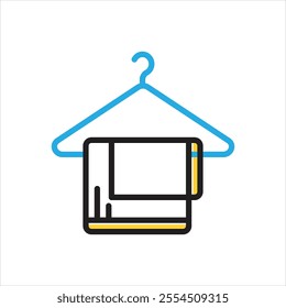 Vector multi color icon for hanger
