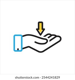 Vector multi color icon for have