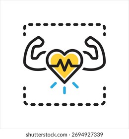 Ícone de vetor com várias cores para manter a integridade