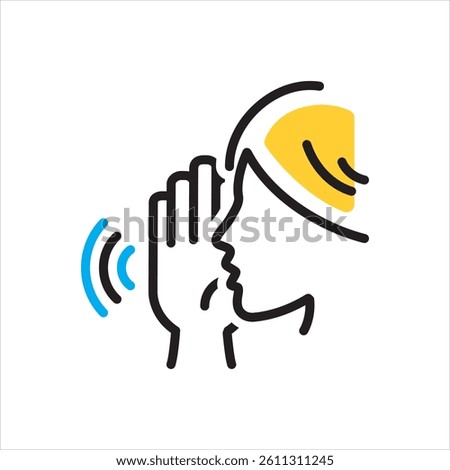 Vector multi color icon for heard