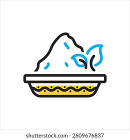 Vector multi color icon for herbal colors
