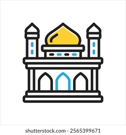 
Vector multi color icon for heritage