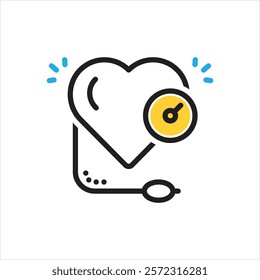 Vector multi color icon for high