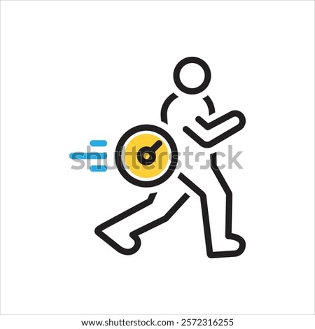 Vector multi color icon for high