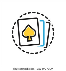 Vector multi color icon for holdem