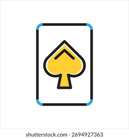 Vector multi color icon for holdem