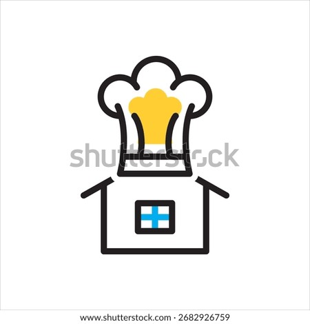 Vector multi color icon for homemade