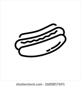 Vector multi color icon for hotdog