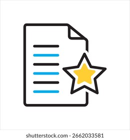 Vector multi color icon for hotlists