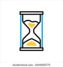 Vector multi color icon for hourglass