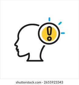 Vector multi color icon for human error