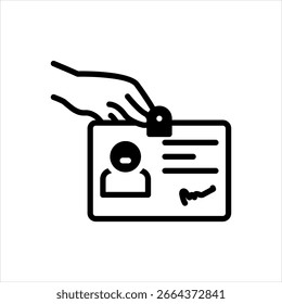 Vector multi color icon for identification