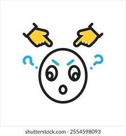 Vector multi color icon for impose