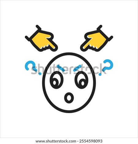 Vector multi color icon for impose