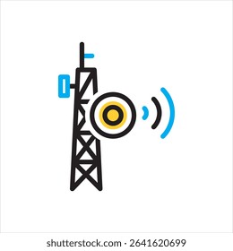 Vector multi color icon for infra