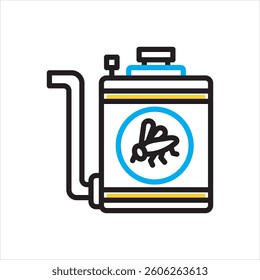 Vector multi color icon for insecticide
