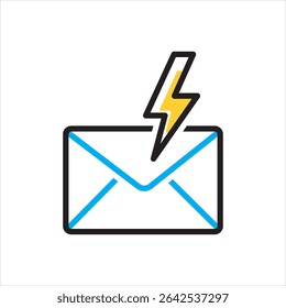 Vector multi color icon for instant messaging