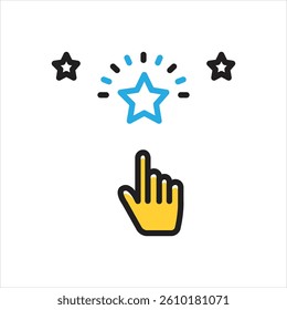 Vector multi color icon for intend
