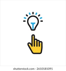Vector multi color icon for intend
