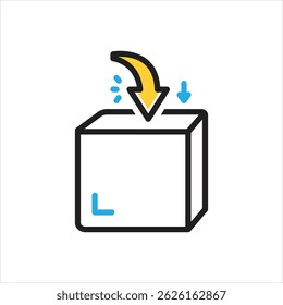 Vector multi color icon for into
