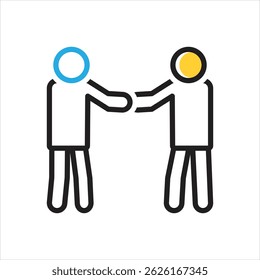 Vector multi color icon for introduce