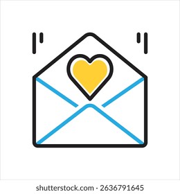 Vector multi color icon for invite