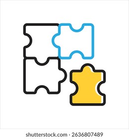 Vector multi color icon for involved