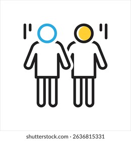 Vector multi color icon for involvement