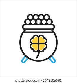 Vektor mehrfarbiges Symbol für irisch