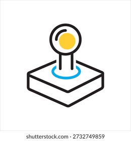 Vector icono de varios colores para joystick