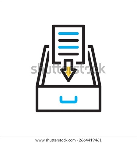 Vector multi color icon for keeping