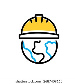 Vector multi color icon for Labour day