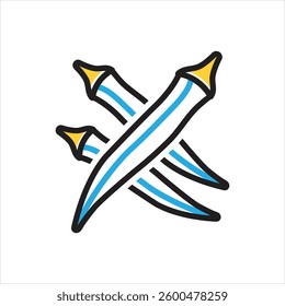 Vector multi color icon for lady finger