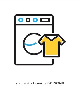 Vector multi color icon for laundry