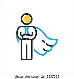 Vector multi color icon for lead