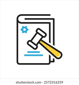 Vector multi color icon for legitimate