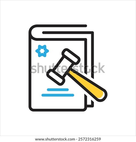 Vector multi color icon for legitimate