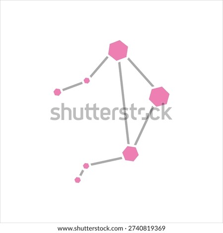 Vector multi color icon for libra