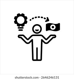 Vektor mehrfarbiges Symbol für Lebenskompetenz