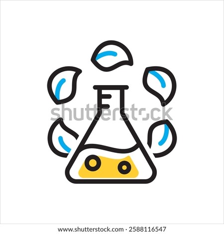 Vector multi color icon for life science
