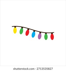 Icono multicolor del Vector para las luces