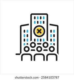 Vector multi color icon for limited