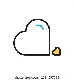 Vector multi color icon for little