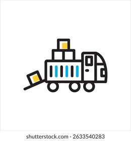 Vector multi color icon for Load