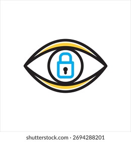 Ícone de vetor com várias cores para bloqueio