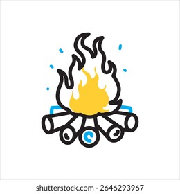 Vector icono multicolor para lohri