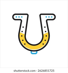 Vector multi color icon for lucky