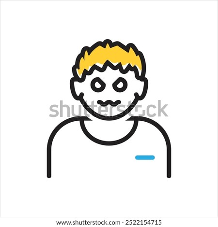 Vector multi color icon for mad